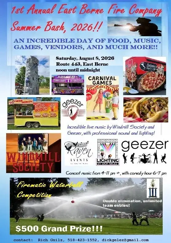 1st Annual East Berne Fire Co. Summer Bash