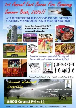 1st Annual East Berne Fire Co. Summer Bash