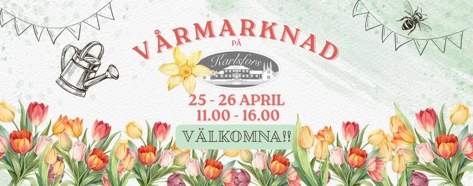 Vårmarknad och Gård & Villa mässa på Karlsfors Gård