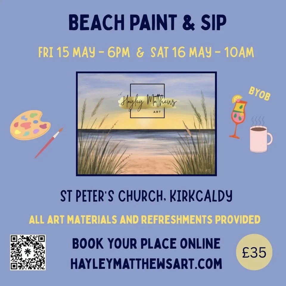 PAINT & SIP - BEACH SCENE 🏖️