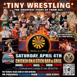 Columbia, SC - Mini Wrestling All * Stars @Chicken On A Stick "The Shortest Fight of Them All!"