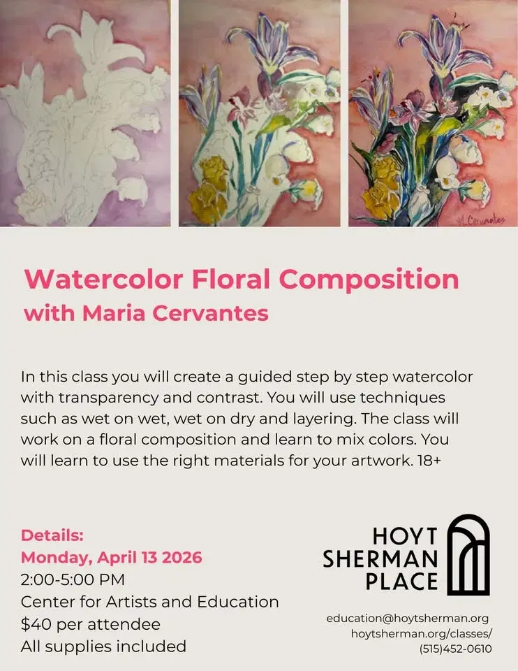CLASS: Watercolor Floral Composition