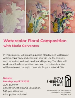CLASS: Watercolor Floral Composition