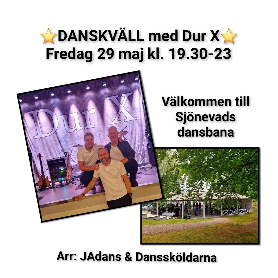 Danskväll med DurX 💛 Sjönevads dansbana