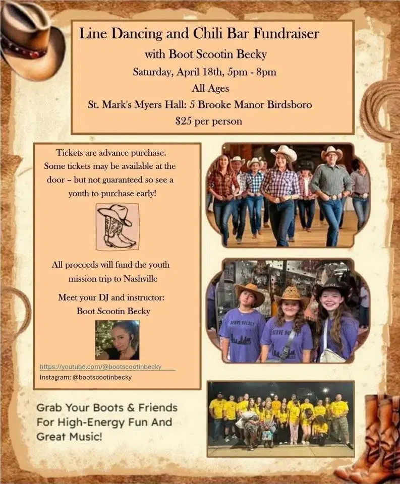 Line Dance Chili Bar Fundraiser