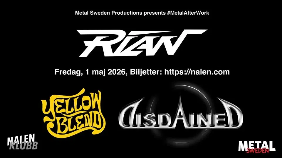 Metal Sweden presents: Disdained + Rian + Yellow Blend