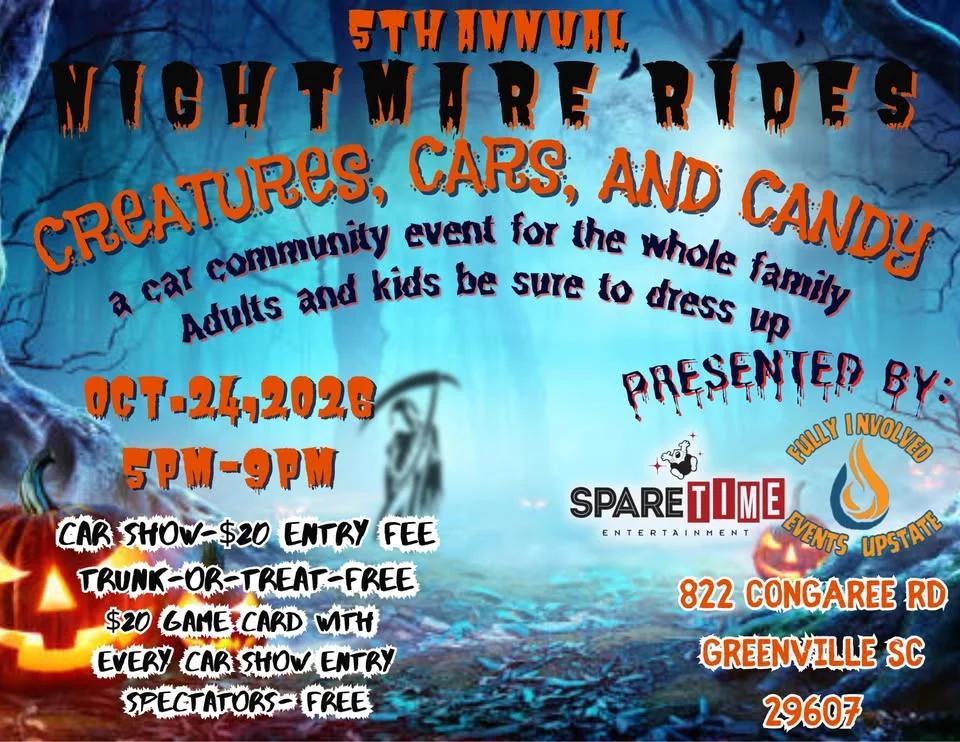 5th Annual Nightmare Rides: Creatures, Cars, and Candy