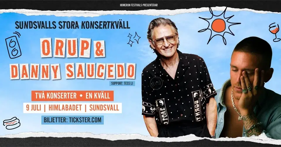 Orup & Danny Saucedo - Två Konserter - En kväll