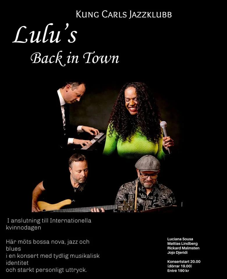 Luluâs Back in Town â Luciana Sousa pĂ„ Kung Carls Jazzklubb
