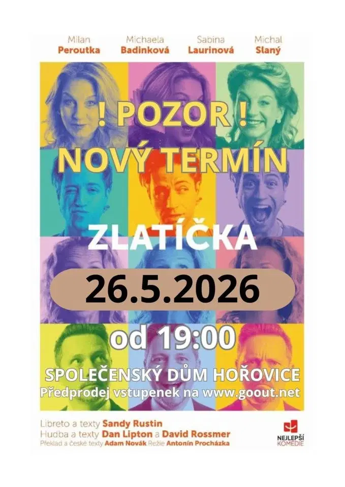 ZLATÍČKA - NOVÝ TERMÍN !