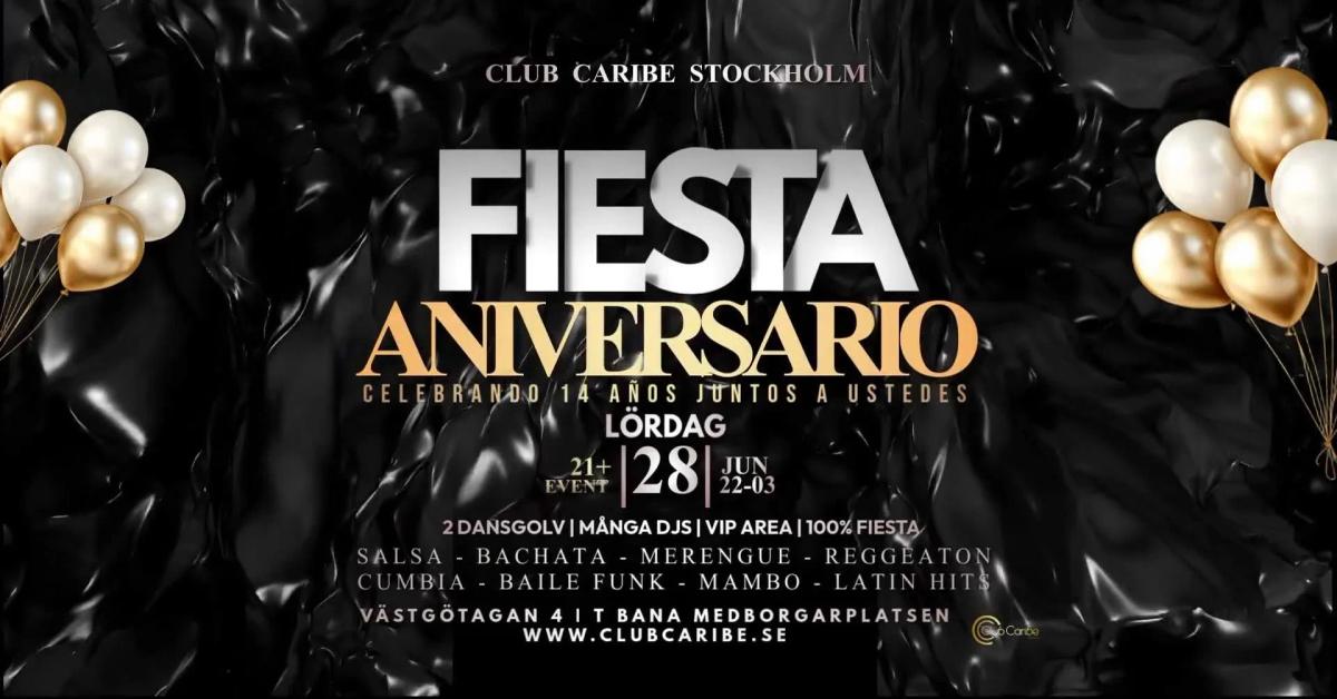 đ Club Caribe 14-Ă„rsjubileum â LATINO FIESTA! đđ