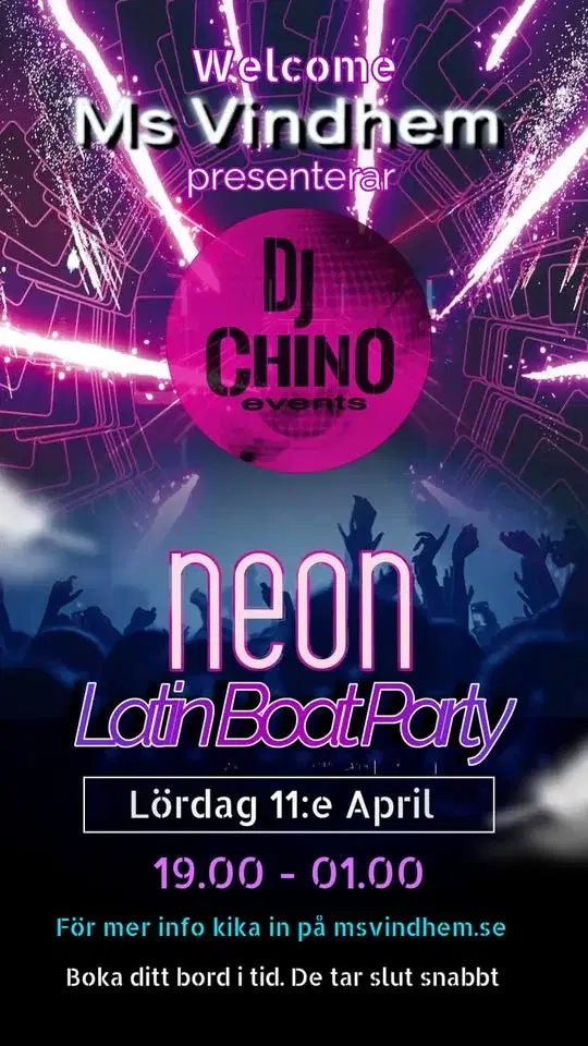 Latin Boat Party Neon