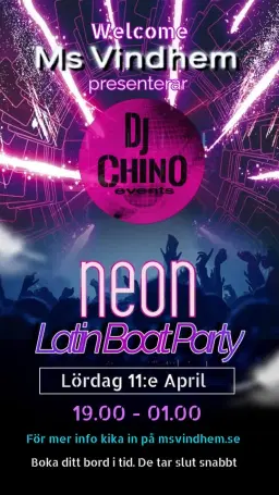 Latin Boat Party Neon