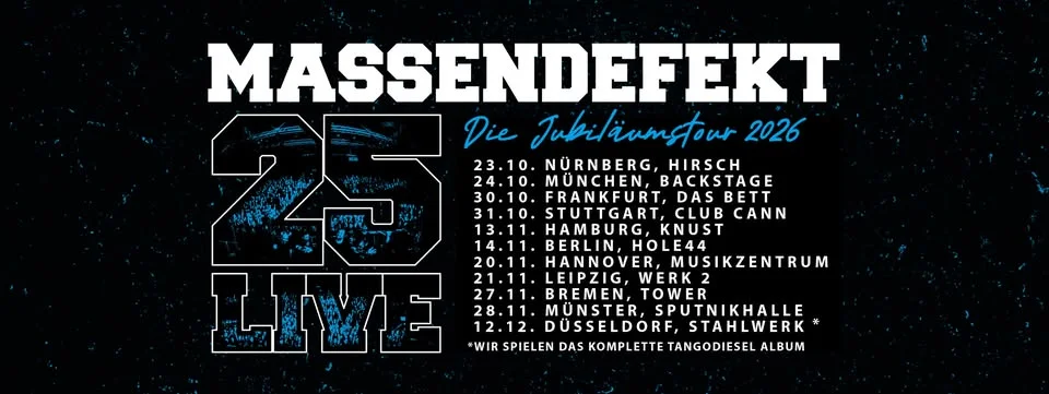 MASSENDEFEKT - 25 LIVE | KNUST
