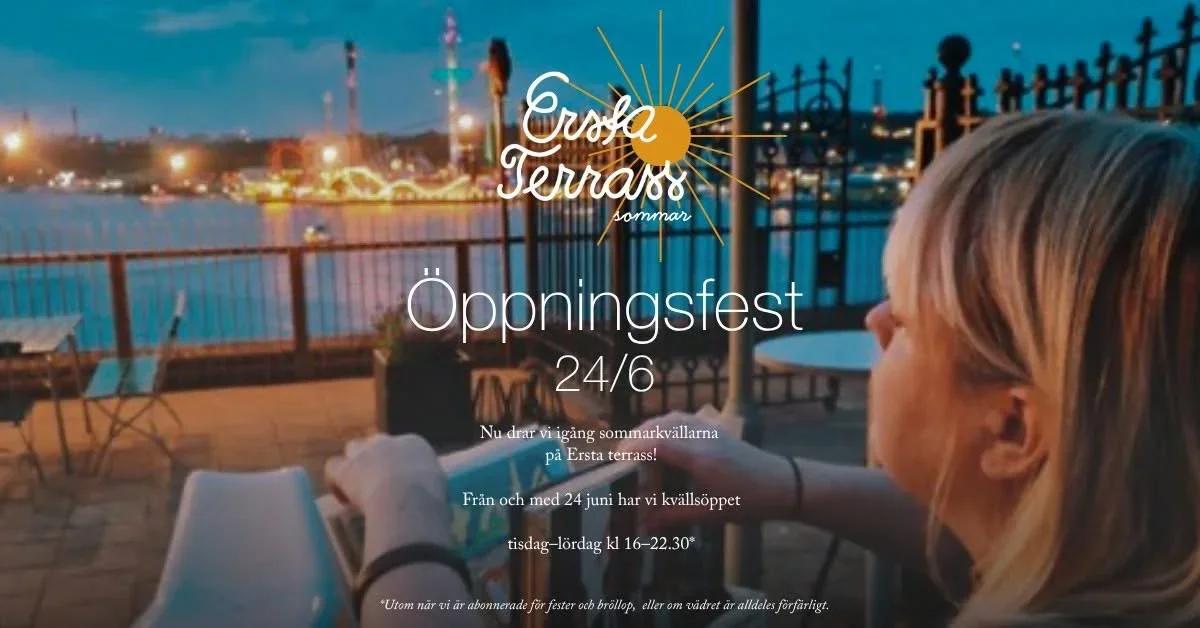 Öppningsfest på Ersta Terrass! 🎉☀️
