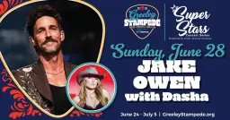 Jake Owen with Dasha at the Greeley Stampede