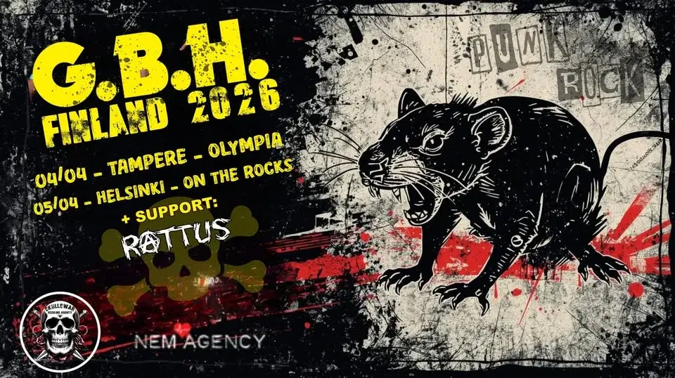 GBH (UK) + Rattus / Tampere, Olympia