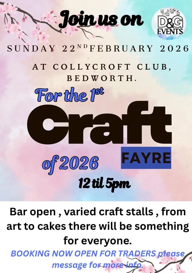 Collycroft February 2026 Craft Fayre