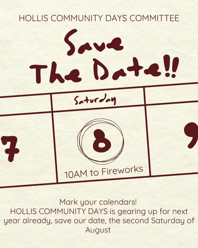 Hollis Community Day - Save the Date