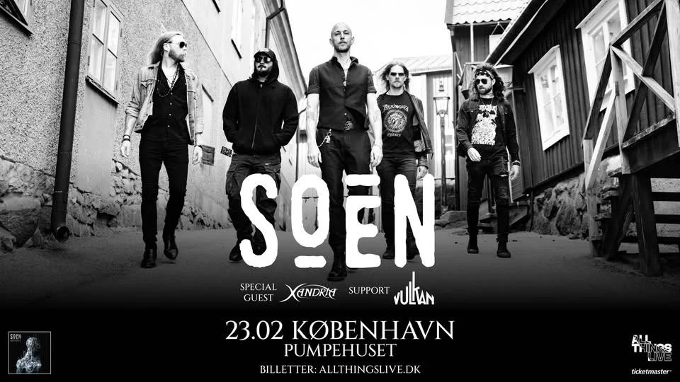 SOEN (+ special guest: Xandria og support: Vulkan) - 23. februar - Pumpehuset