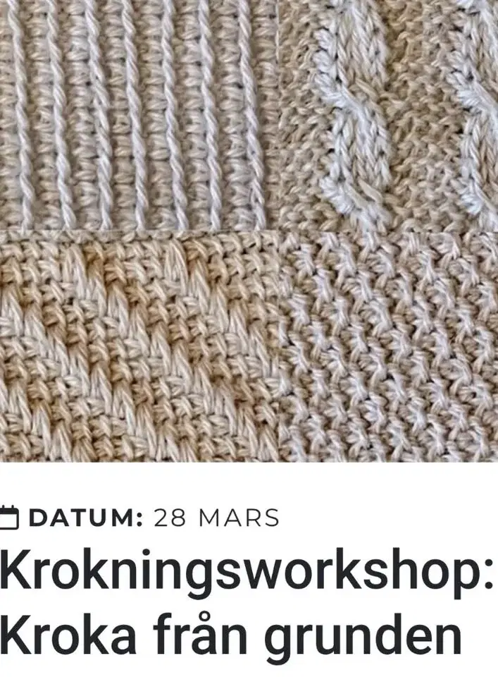 Lär dig kroka! Workshop från grunden