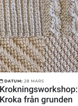 Lär dig kroka! Workshop från grunden