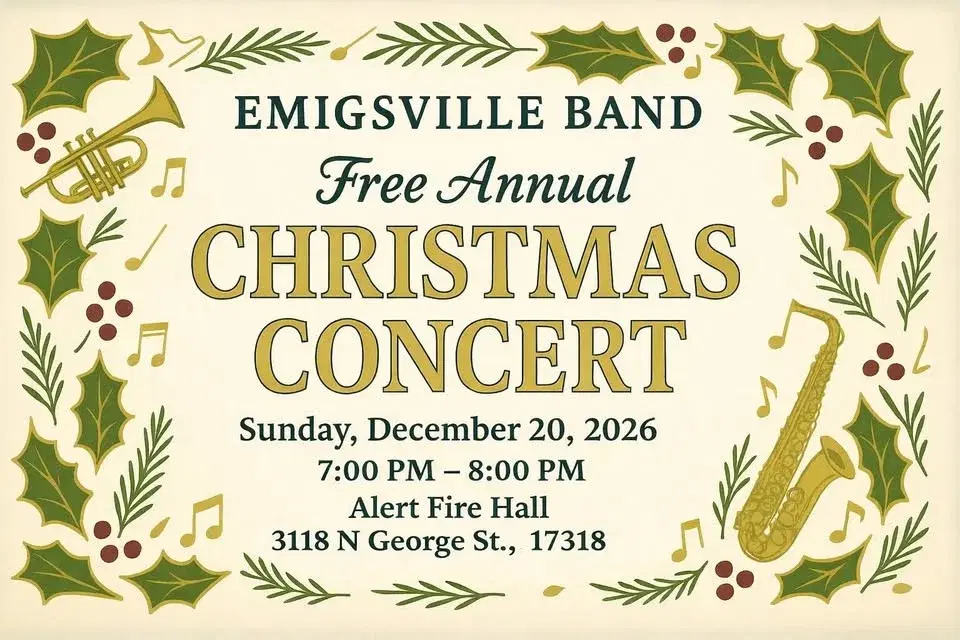 Emigsville Band’s Free Annual Community Christmas Concert 2026