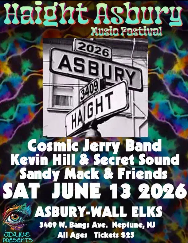 Haight Asbury 2026 feat Cosmic Jerry Band - Kevin Hill & Secret Sound - Sandy Mack & Friends
