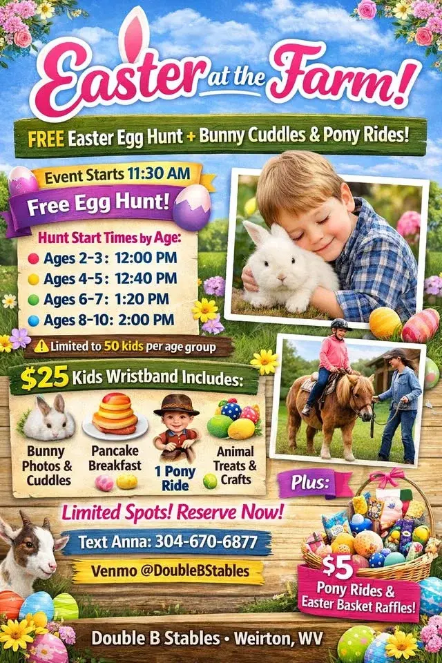 đŁ Easter at the Farm: FREE Egg Hunt & MORE