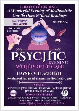 Psychic evening With pop up cafe 🔮