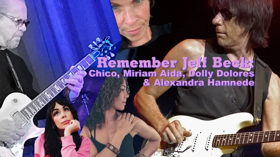 Chico's Jeff Beck Tribute gäster: Miriam Aida, Dolly Dolores & Alexandra Hamnede