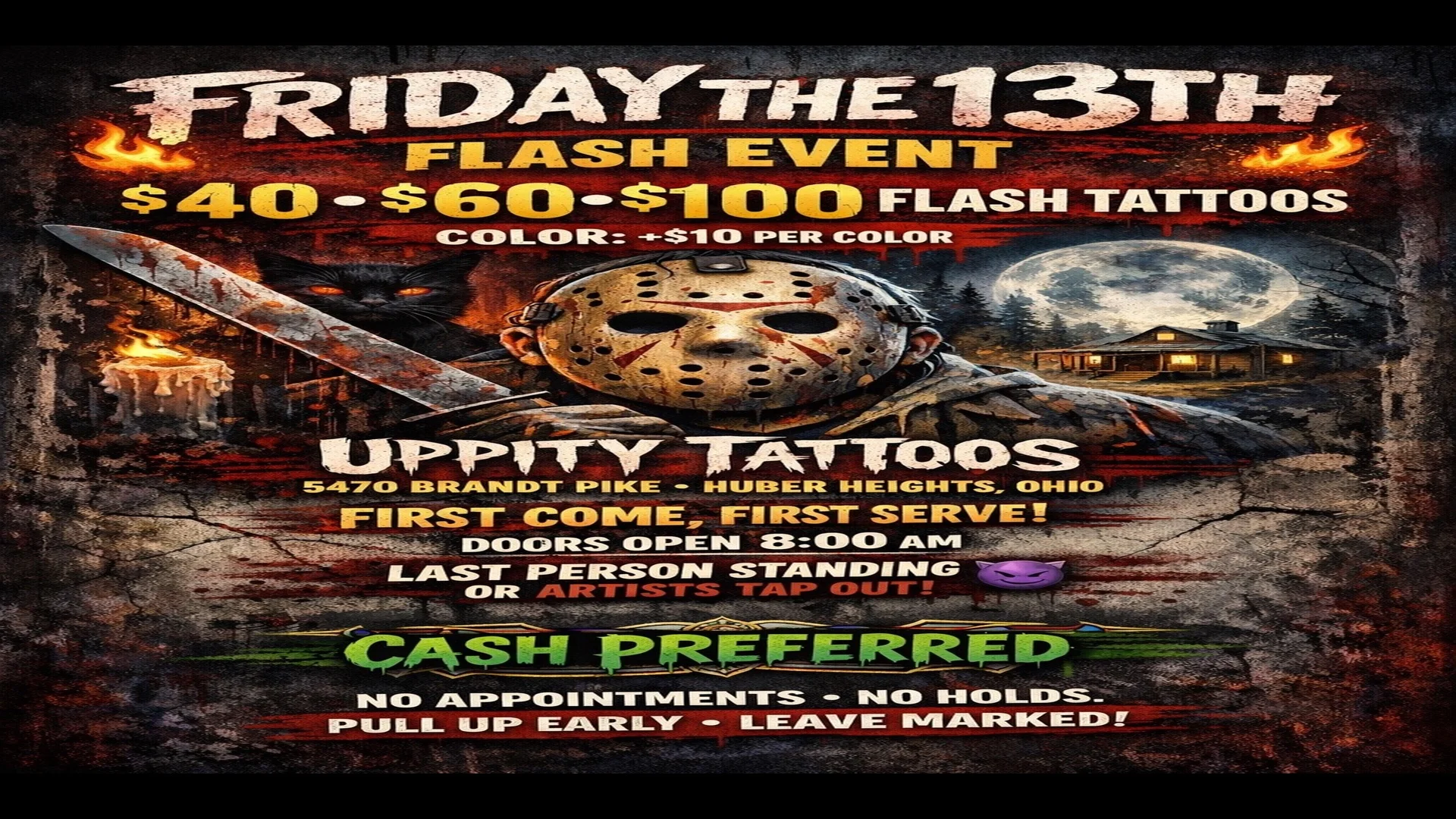 Friday the 13th Flash Event – First Come, First Serve)