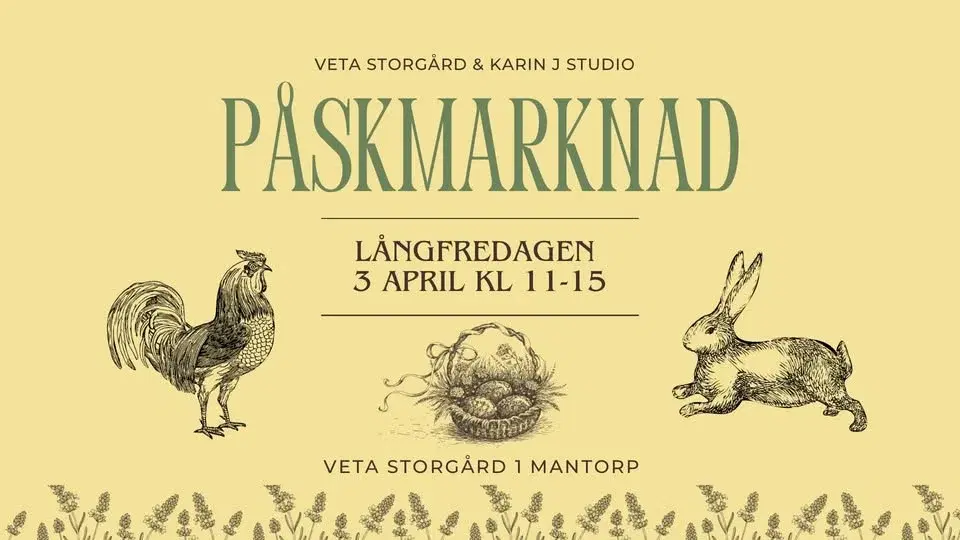Påskmarknad 3 april 11-15