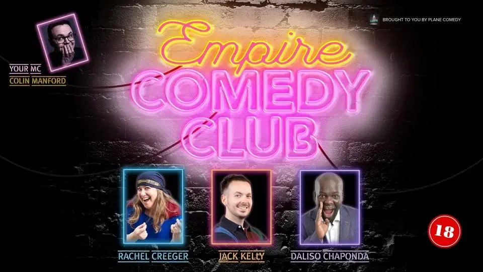 Empire Comedy Club July 2026