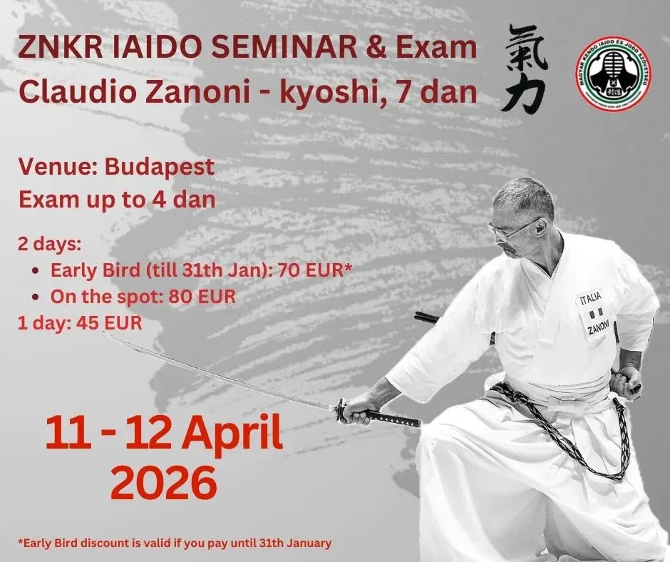 ZNKR IAIDO SEMINAR & EXAM - led by Claudio Zanoni