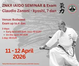 ZNKR IAIDO SEMINAR & EXAM - led by Claudio Zanoni