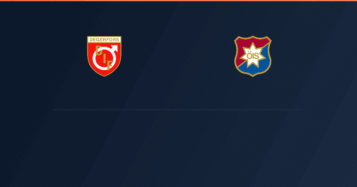 Degerfors vs Örgryte