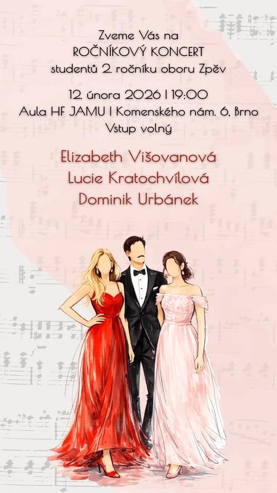 Ročníkový koncert Elizabeth, Dominik, Lucie