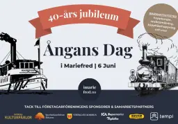 Ångans Dag i Mariefred - 40års JUBILEUM