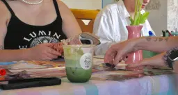 breakfast club: matcha cafe w/ cafe layl & beaded bracelets