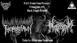THORNSPAWN(USA)-ASAGRAUM(NL) Live in Black Temple - Athens