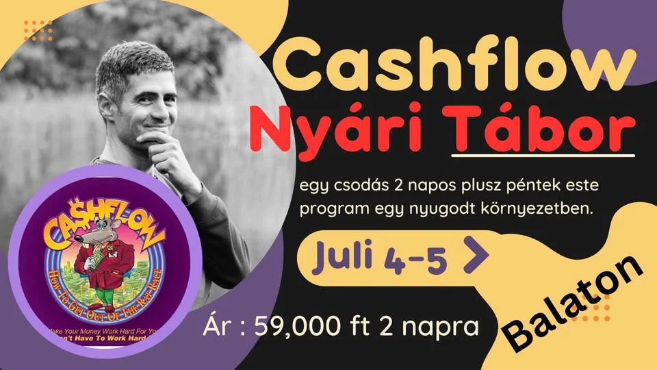 Cashflow Nyári Tábor- 2 és fél napos Élmény
