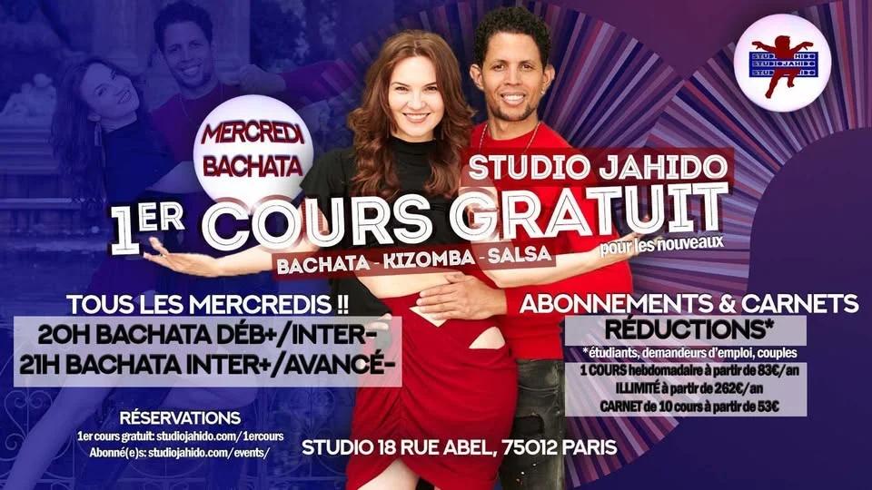 STUDIOJAHIDO-1erCoursBACHATAgratuits-MercrediJ@18rueAbelParis