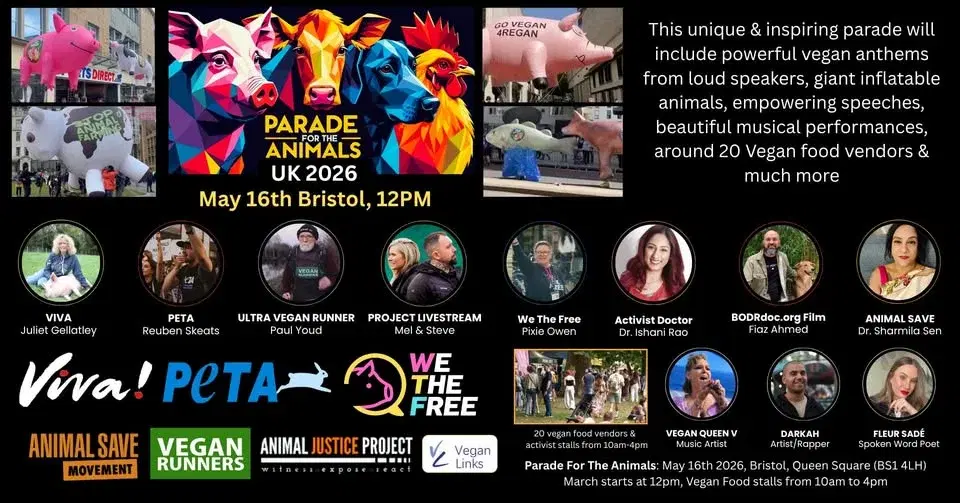 Parade For The Animals UK, 2026 Bristol