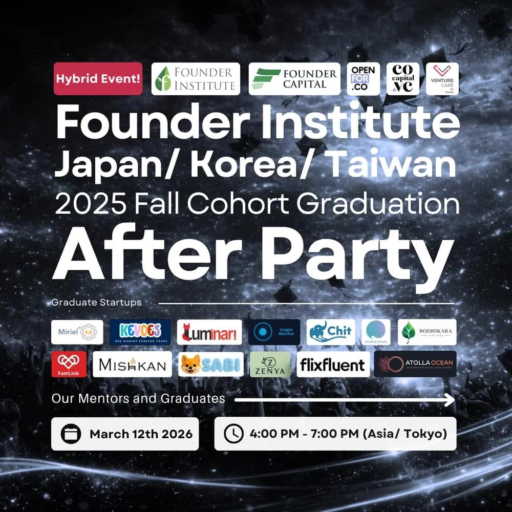 FI Japan/Korea/Taiwan 2025 Fall Cohort In-Person Graduation Party @ Venture Café