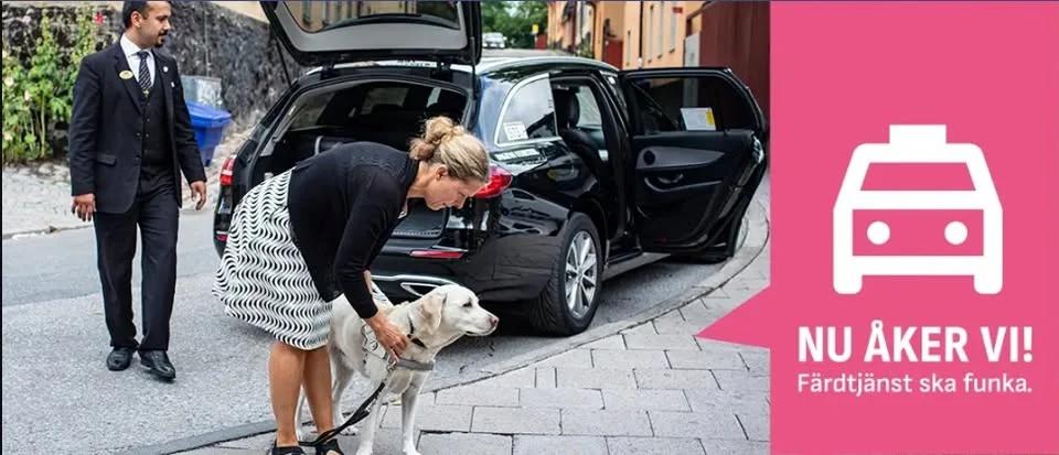 Upplev mörker på riktigt - Kom till Nordstan och skriv under för färdtjänsten
