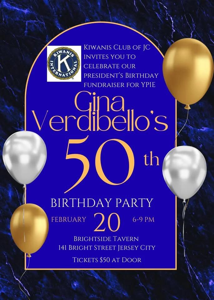 Gina’s 50th Birthday Kiwanis Fundraiser for YPIE