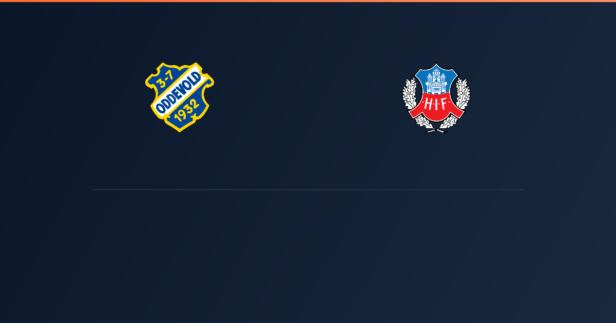 Oddevold vs Helsingborg