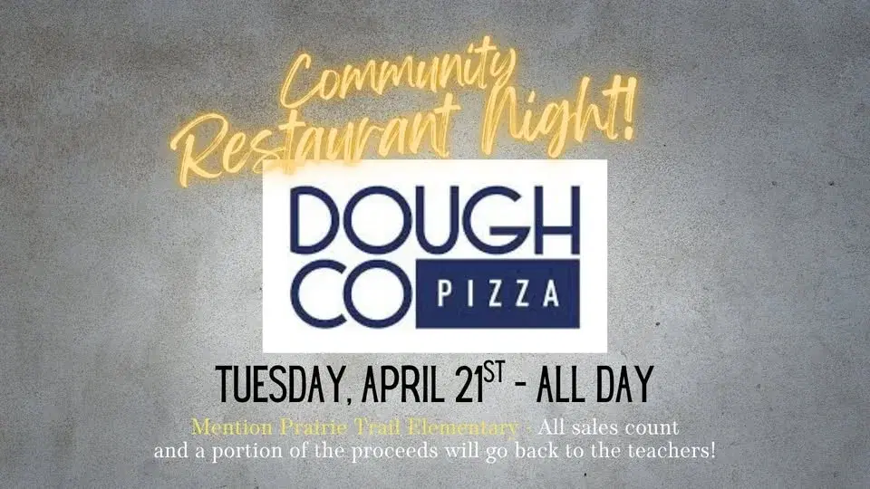 Community Restaurant Night - Dough Co