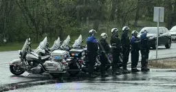 Honor Bus Motorcycle Escort